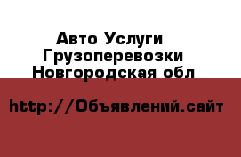 Авто Услуги - Грузоперевозки. Новгородская обл.